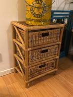 Rotan ladekastje – boho / vintage stijl, Antiek en Kunst, Ophalen of Verzenden