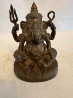 Bronzen Ganesha Beeld - Hindoe God van Wijsheid en Succes, Huis en Inrichting, Ophalen of Verzenden, Zo goed als nieuw