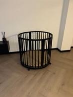 Zwarte ronde box, Kinderen en Baby's, Boxen, Ophalen, Zo goed als nieuw, Rond, In hoogte verstelbaar