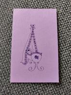 Paars wiegje, Verzamelen, Geboortekaartjes en Visitekaartjes, Ophalen of Verzenden, 1970 tot 1980, Geboortekaartje