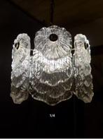 vintage hanglamp ice-glas 60er jaren Doria, Huis en Inrichting, Ophalen, Gebruikt, Mid century, 50 tot 75 cm