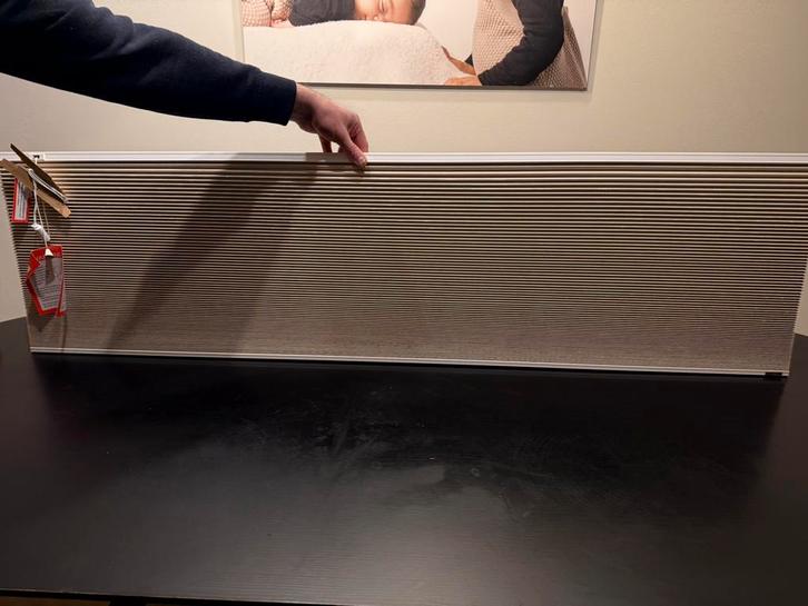 Plisse gordijn 2 stuks, Huis en Inrichting, Stoffering | Gordijnen en Lamellen, Nieuw, 200 cm of meer, Beige, Ophalen of Verzenden