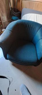 Groene fauteuil met beige stip, Huis en Inrichting, Ophalen, Gebruikt, 75 tot 100 cm, 75 tot 100 cm