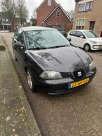 Seat Ibiza 1.4 16V 55KW 2004 Zwart, Auto's, Seat, Origineel Nederlands, Te koop, 5 stoelen, Benzine