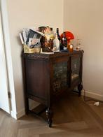 Thee/Drank kastje met glas in lood, Huis en Inrichting, Kasten | Dressoirs, Ophalen, Gebruikt, 50 tot 100 cm, 25 tot 50 cm