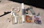 Nintendo Wii met twee controllers en spellen, Spelcomputers en Games, Spelcomputers | Nintendo Wii, Ophalen of Verzenden, Gebruikt