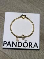 Pandora armband met twee bedels, Overige kleuren, Nieuw, Ophalen of Verzenden, Met bedels of kralen