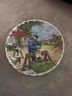 Vintage Royal Holland Wandbord met Klompenmaker, Ophalen of Verzenden
