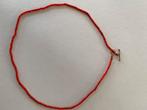 Bloedkoraal halsketting, Ophalen of Verzenden, Overige materialen, Ketting