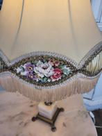 Vintage tafellamp met onyx voet foto 1 t/m 8, Antiek en Kunst, Curiosa en Brocante, Ophalen of Verzenden