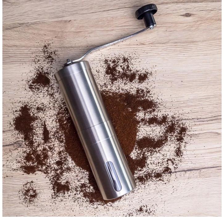 NIEUW IN DOOS RVS HANDMATIGE ESPRESSO BONENMALER KOFFIEMOLEN, Huis en Inrichting, Keuken | Keukenbenodigdheden, Nieuw, Ophalen of Verzenden