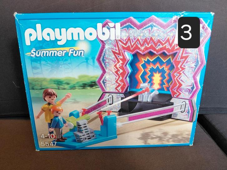 Playmobil Kermis Blikken Gooien - Compleet in Doos, Kinderen en Baby's, Speelgoed | Playmobil, Zo goed als nieuw, Complete set