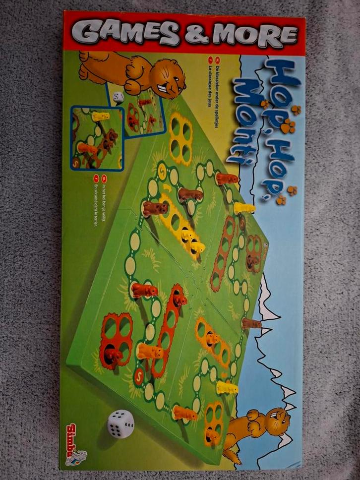 Hop, Hop, Monti - Leuk familiespel!, Hobby en Vrije tijd, Gezelschapsspellen | Bordspellen, Nieuw, Een of twee spelers, Drie of vier spelers