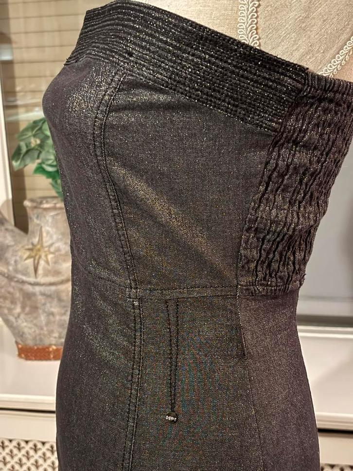 Nieuwe Strapless Jurk XS - Feestdagen Blikvanger!, Kleding | Dames, Jurken, Nieuw, Maat 34 (XS) of kleiner, Zwart, Knielengte