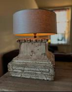 Oude poer lamp sober sleets imperfect bohemian uniek, Huis en Inrichting, Lampen | Tafellampen, Ophalen of Verzenden, Zo goed als nieuw