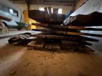 balken en houten planken, zie foto’s voor maten, Ophalen, Gebruikt, Balk, Overige houtsoorten