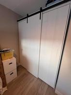 Witte Kledingkast met Schuifdeuren, Ophalen, Overige materialen, Gebruikt, 200 cm of meer