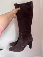Manfield suede laarzen donkerbruin mt38, Kleding | Dames, Schoenen, Ophalen, Hoge laarzen, Bruin, Zo goed als nieuw