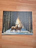 Herten canvas, Minder dan 50 cm, Ophalen of Verzenden, Zo goed als nieuw, Schilderij