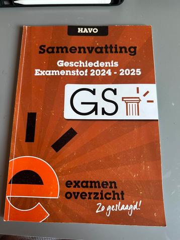 ExamenOverzicht - Samenvatting Examenstof Geschiedenis HAVO beschikbaar voor biedingen