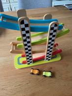 Houten autobaan /rollerbaan speelgoed, Ophalen of Verzenden, Gebruikt