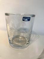 Leonardo Glas vaas windlicht - Sneeuwvlok Design 13 cm, Huis en Inrichting, Woonaccessoires | Kandelaars en Kaarsen, Gebruikt