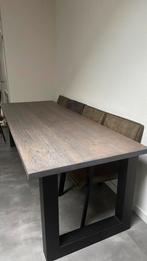 Eiken eettafel 240x90, Huis en Inrichting, Tafels | Eettafels, Ophalen, Eikenhout, 200 cm of meer, 50 tot 100 cm
