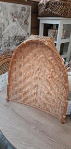 groot rotan dienblad schaal, Ophalen of Verzenden, Zo goed als nieuw, Rond, Riet