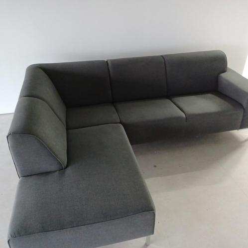 Hoekbank te koop, Huis en Inrichting, Banken | Sofa's en Chaises Longues, Gebruikt, Metaal, Stof, Ophalen