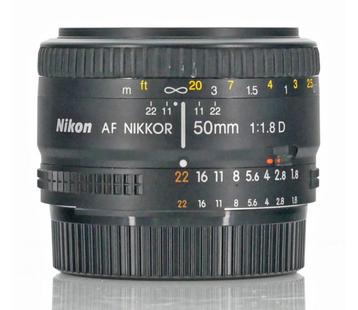 Nikon AF 50mm F/1.8D, F-Mount (FX) beschikbaar voor biedingen