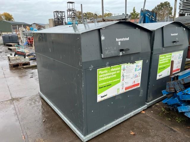 2098. PMD container / kliko / Bauer / behuizing, Huis en Inrichting, Woonaccessoires | Prullenbakken, Gebruikt, Overige materialen