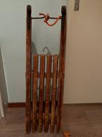 Beukenhouten gelakte slee DAVOS, Ophalen, Gebruikt, Hout