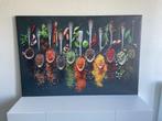 Canvas schilderij 150x100 “kruiden en specerijen”, Ophalen