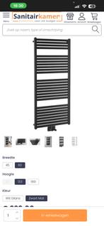 Radiator Zwart, Doe-het-zelf en Verbouw, Verwarming en Radiatoren, Ophalen, 30 tot 80 cm, 500 tot 800 watt, Radiator