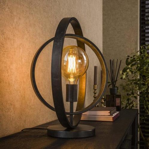 Tafellamp - Charcoal - 1 lichts - Ozon Turn around, Huis en Inrichting, Lampen | Tafellampen, Nieuw, Minder dan 50 cm, Metaal