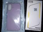 Hoesje + screen protector iphone16, Ophalen of Verzenden, Nieuw