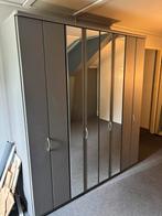 Kledingkast grijs met spiegel deuren, Huis en Inrichting, Kasten | Kledingkasten, Ophalen, Gebruikt, 200 cm of meer, 200 cm of meer