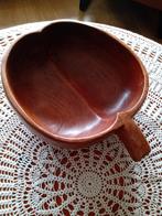 Vintage grote Teak houten schaal.70,s, Huis en Inrichting, Ophalen, Gebruikt, Schaal, Overige vormen