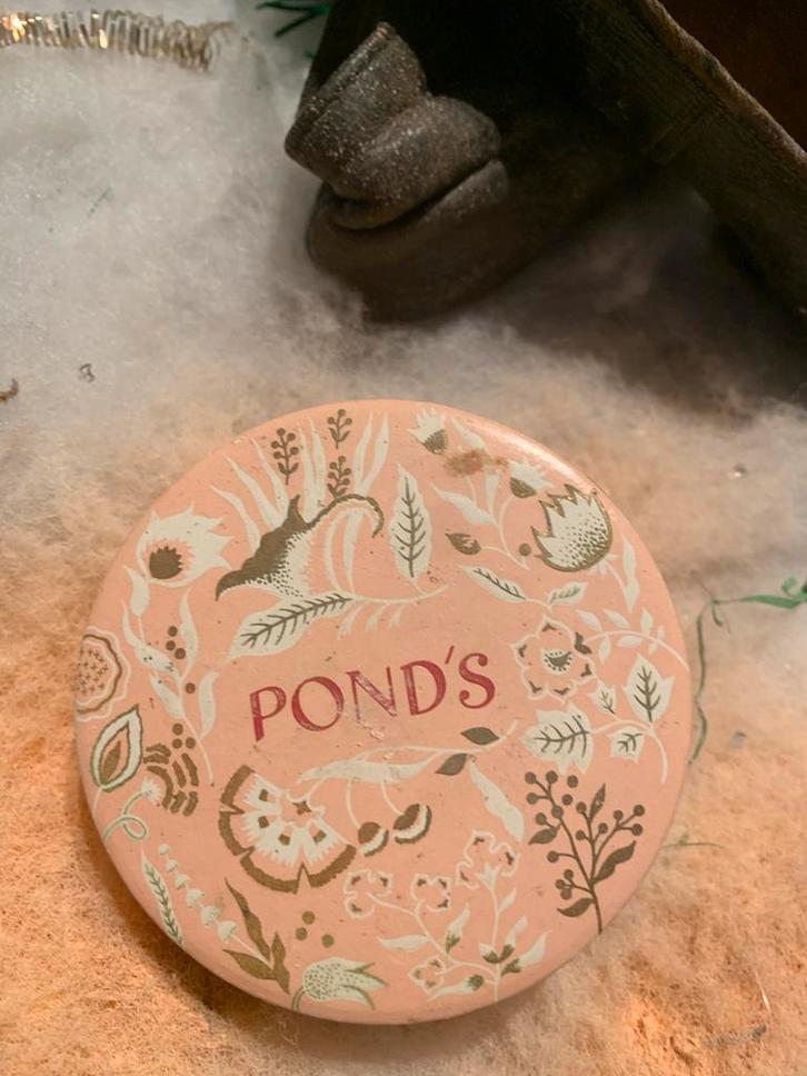 Vintage Franse Poederdoos, Antiek en Kunst, Antiek | Overige Antiek, Ophalen of Verzenden