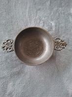 Vintage Tinnen Asbak met Bloemmotief, Antiek en Kunst, Ophalen of Verzenden