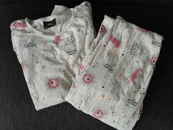 Nieuwe dun katoenen pyjama mt 158 beschikbaar voor biedingen