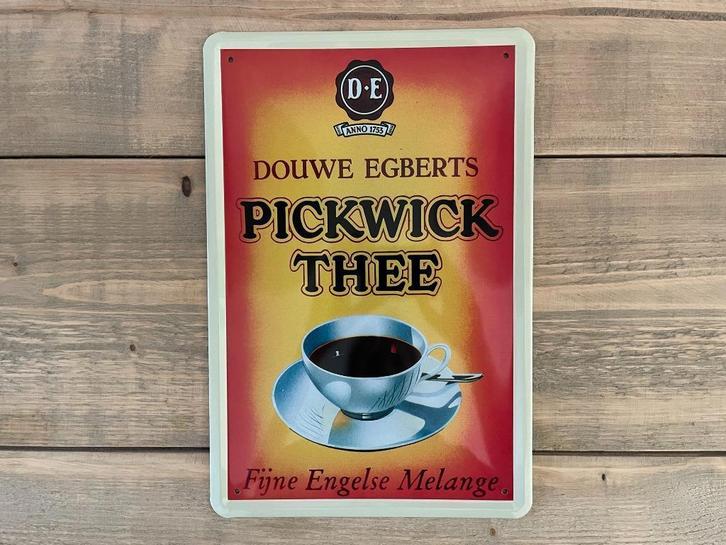 Reclamebord Douwe Egberts Pickwick Thee 20x30, Verzamelen, Merken en Reclamevoorwerpen, Zo goed als nieuw, Reclamebord, Ophalen of Verzenden
