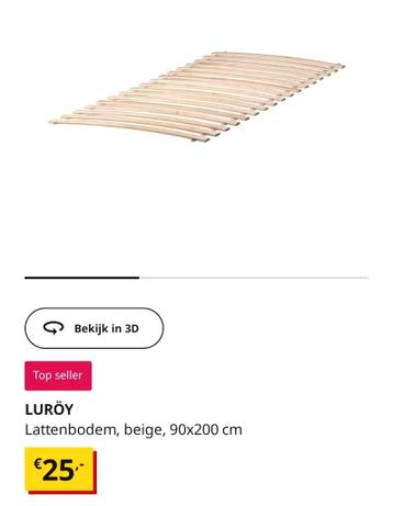 IKEA TARVA bedframe 90x200cm - afbeelding 9