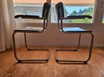 5 x Thonet S43 F buisframestoelen met armleggers, Ophalen, Gebruikt, Zwart, Vijf, Zes of meer stoelen