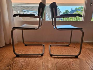 5 x Thonet S43 F buisframestoelen met armleggers  beschikbaar voor biedingen