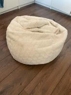 Beige teddy zitzak, Ophalen, Gebruikt, Beige, Zitzak