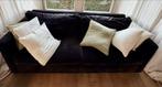 Zwarte Rofra Velvet Bank - 210cm Breed, Huis en Inrichting, Ophalen, Gebruikt, Driepersoons, 75 tot 100 cm