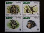 Zaïre 1997 WWF Apen, Ophalen of Verzenden, Overige landen, Postfris