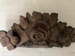 Houten bloemen ornament, Ophalen of Verzenden