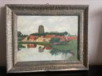 Geschilderd gezicht op Zierikzee, Antiek en Kunst, Kunst | Schilderijen | Klassiek, Ophalen of Verzenden